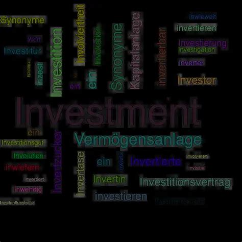 investment synonym|anderes wort für investitionen.